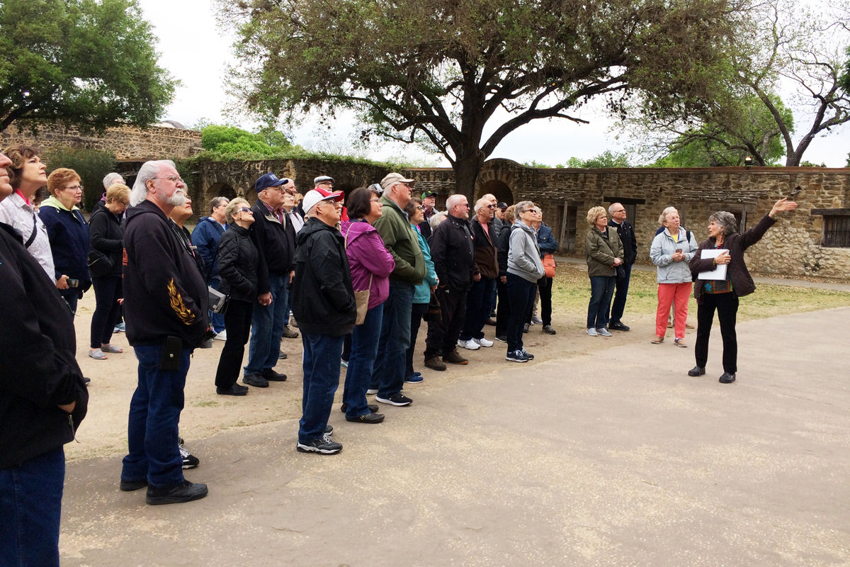 110 The Fun Club learns the story of the San Jose Mission from tour guide, Sharon Knibbe.JPG